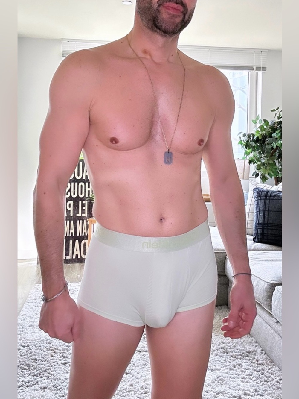 Calvin Klein | Microfiber Tech Low Rise Trunk in Lime Cream (Small) - Picture 9 of 15